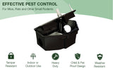 Rat Bait Stations 2-Pack | Refillable Outdoor Mouse Bait Station with Locks & Keys | Weather-Resistant Rodent Bait Box for Indoor & Outdoor | Pet & Kid-Safe Rat Trap Alternative - Large Size