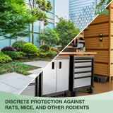 Large Bait box can be a discrete protection against rats, mice and other rodents.