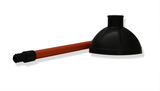 Professional bathroom plunger by Eco Pro Pest Control for clearing heavy clogs from toilet bowls and sinks.