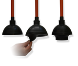 Heavy-duty Eco Pro Pest Control toilet plunger for clearing difficult clogs in residential, commercial, and industrial bathrooms.