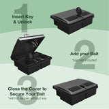 Reusable bait boxes offer a practical solution for repeated mouse control. Place them strategically in areas of mouse activity and inspect them regularly for bait replacement or maintenance.