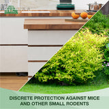 These stations help keep rodent bait contained in a designated location. Place stations along known mouse routes and check them routinely while following all product and bait-label safety instructions.